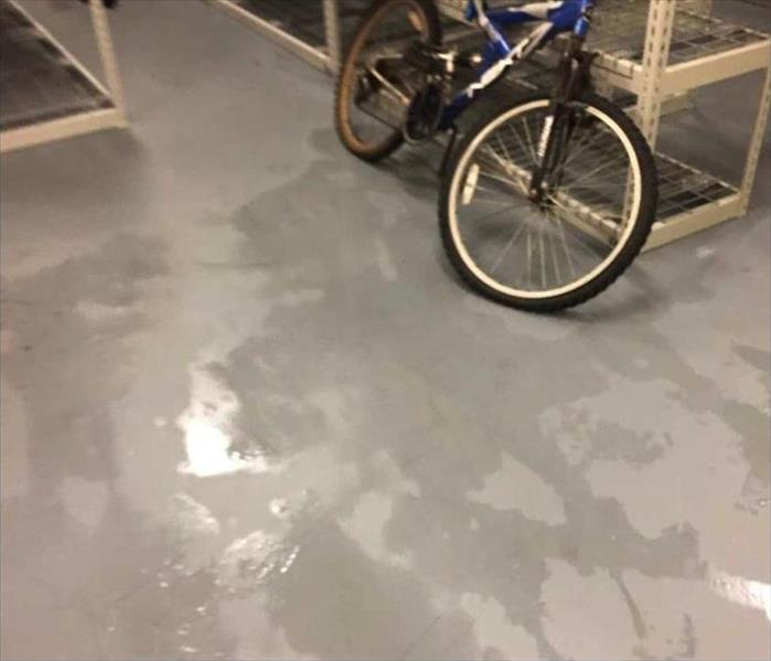 water on floor