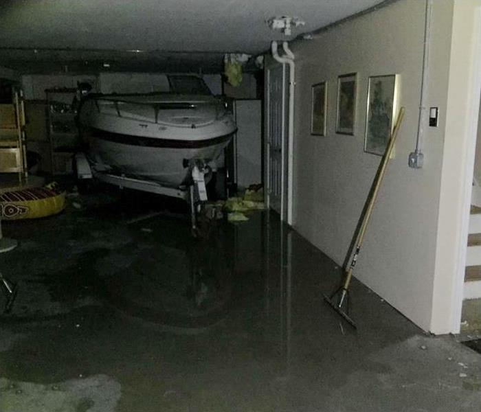 flooded garage / basement